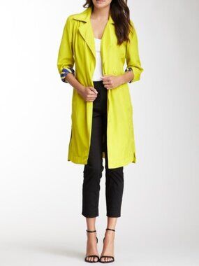Modern Trench Coat in Citron S.I.L.K.  size M